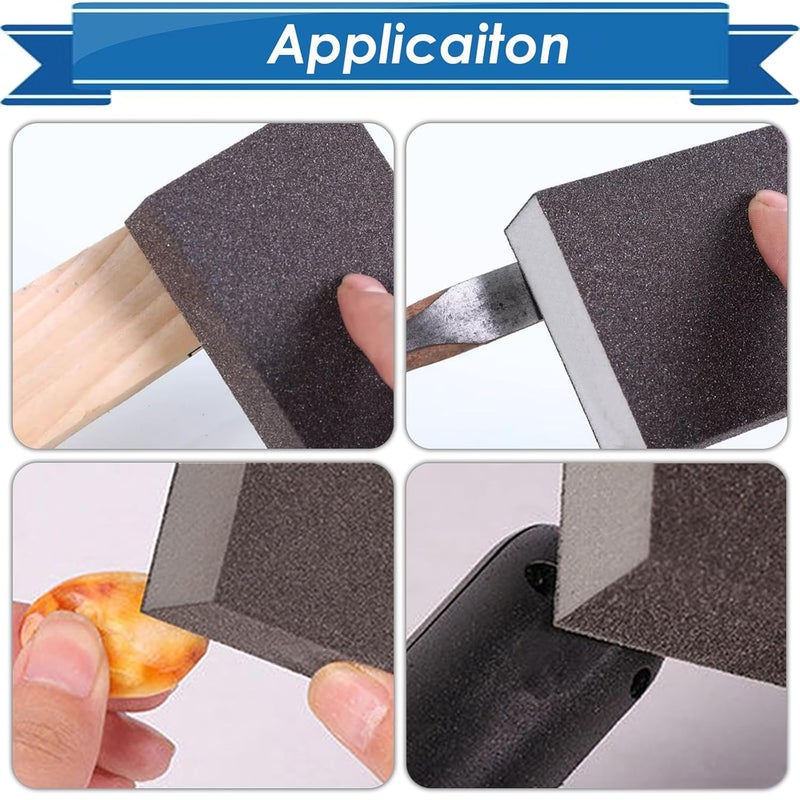 Eoppen 6Pcs Sanding Sponge 60 Grit Sanding Block Washable and Reusable for Wood, Metal, Wall Polish - Image 4